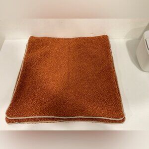 Rust Orange Square Cushion cover. A